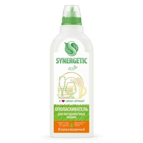 Ополаскиватель для посудомоечной машины Synergetic 750 мл SYNERGETIC Ополаскиватель для посудомоечных машин