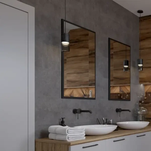Плитка настенная Керамин Студио 60x30 см 1.98 м² матовая цвет темно-серый КЕРАМИН