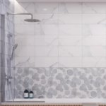 Плитка настенная Cersanit Mare 17077 20x44 см 1.056 м² глянцевая цвет белый CERSANIT 17077 Mare