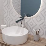 Плитка настенная Cersanit Mare 17075 20x44 см 1.056 м² глянцевая цвет бело-серый геометрия CERSANIT 17075 Mare